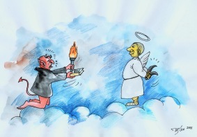 Devil against the Holy Book-Iran Cartoon Competition 2011